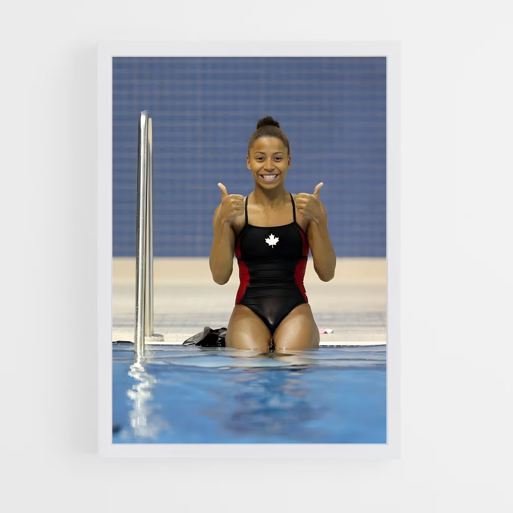Poster Jennifer de abel – affiche Plongeon au tremplin (vue 3)